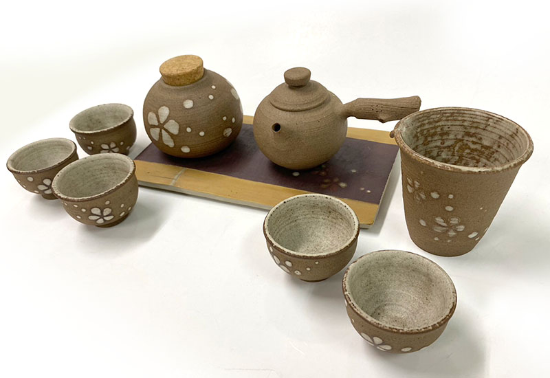 清窯 湯潤清 黑陶桐花茶具組